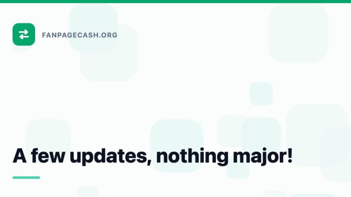 A few updates, nothing major!