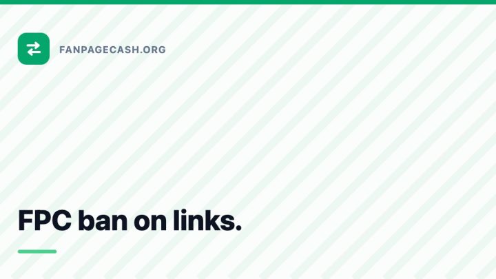 FPC ban on links.