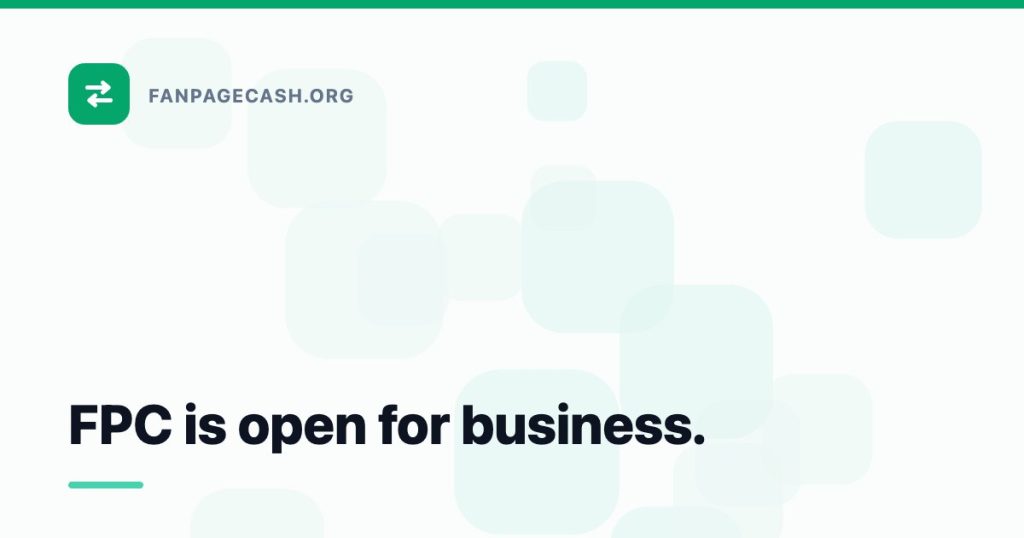 FPC is open for business.