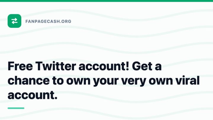 Free Twitter account! Get a chance to own your very own viral account.