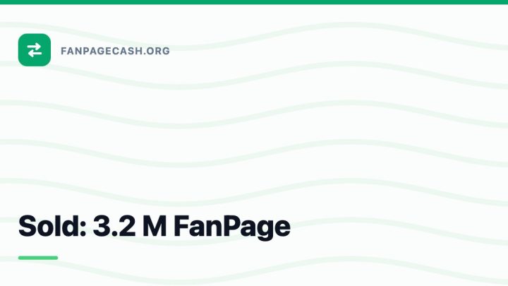 Sold: 3.2 M FanPage