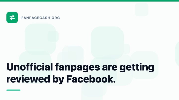 Unofficial fanpages are getting reviewed by Facebook.